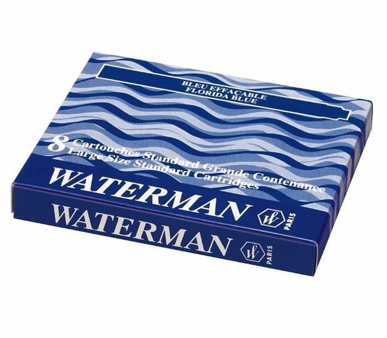 Waterman, Standard, naboje do piór, czarno-niebieskie