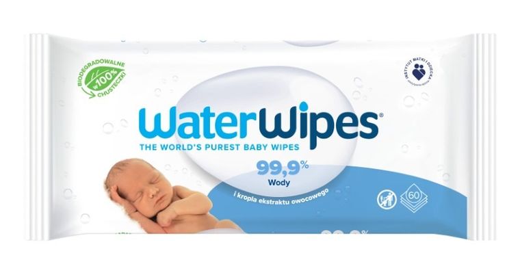 WaterWipes, BIO, chusteczki nawilżane, 2-60 szt. + 28 szt