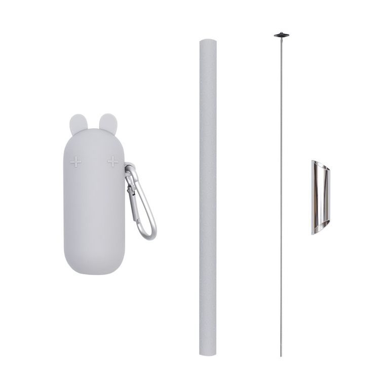 We Might Be Tiny, Bubble Tea, silikonowa słomka w etui, Grey