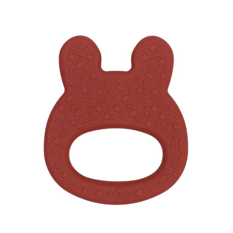 We Might be Tiny, silikonowy gryzak, Króliczek, Rust