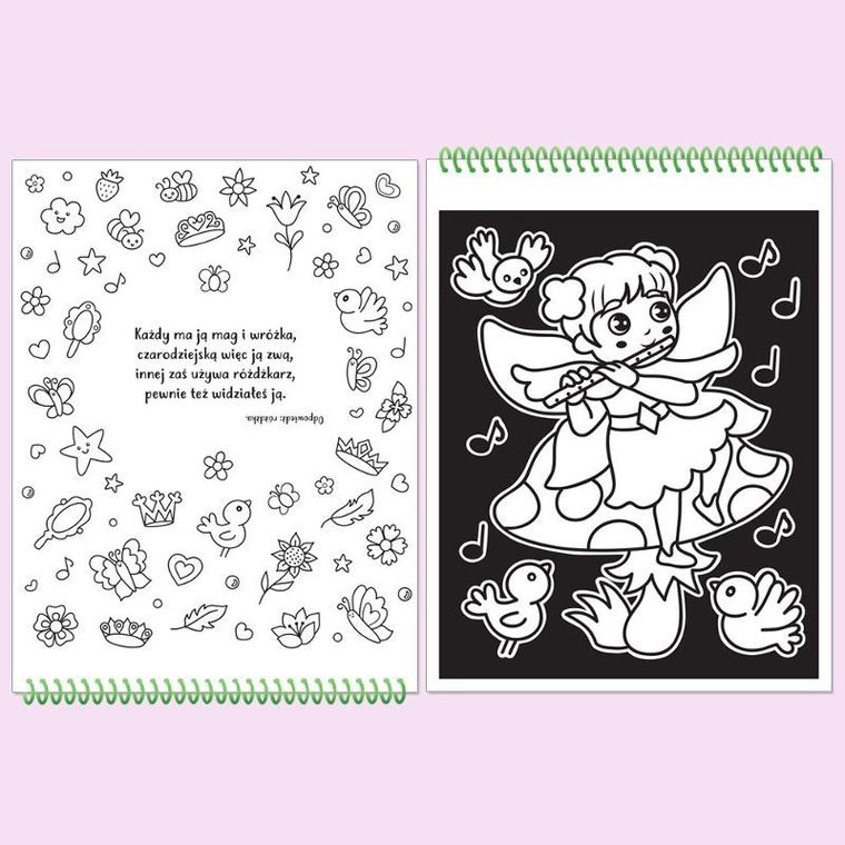 Welurkowe wróżki. Dotykaj i koloruj