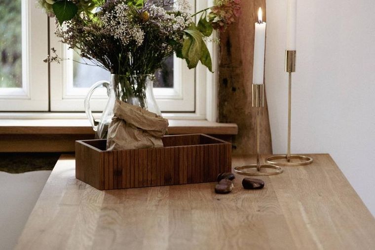 Wenko, bambusowy pojemnik kuchenny, Mera