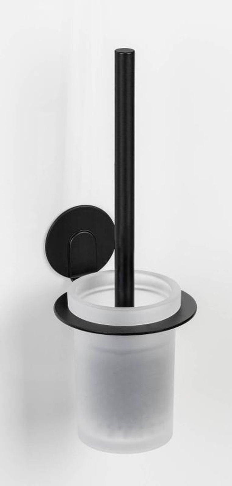 Wenko, Bivio, pojemnik na szczotkę WC, szklany, montaż bez wiercenia