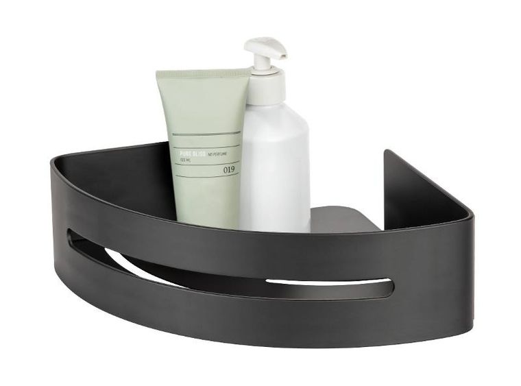 Wenko, Bivio, półka łazienkowa, narożna, aluminiowa, montaż bez wiercenia