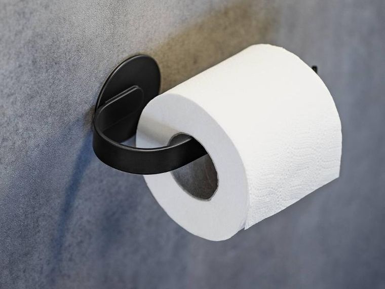 Wenko, Bivio, uchwyt na papier toaletowy, aluminiowy, montaż bez wiercenia