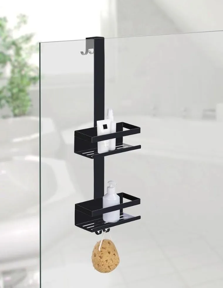 Wenko, Bribano, półka łazienkowa, dwupoziomowa ze stali nierdzewnej