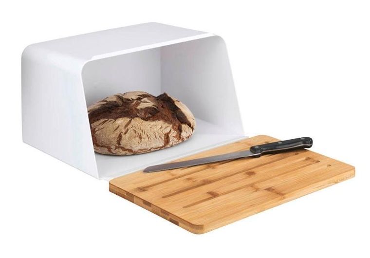 Wenko, chlebak z deską do krojenia z drewna bambusowego, Kubo