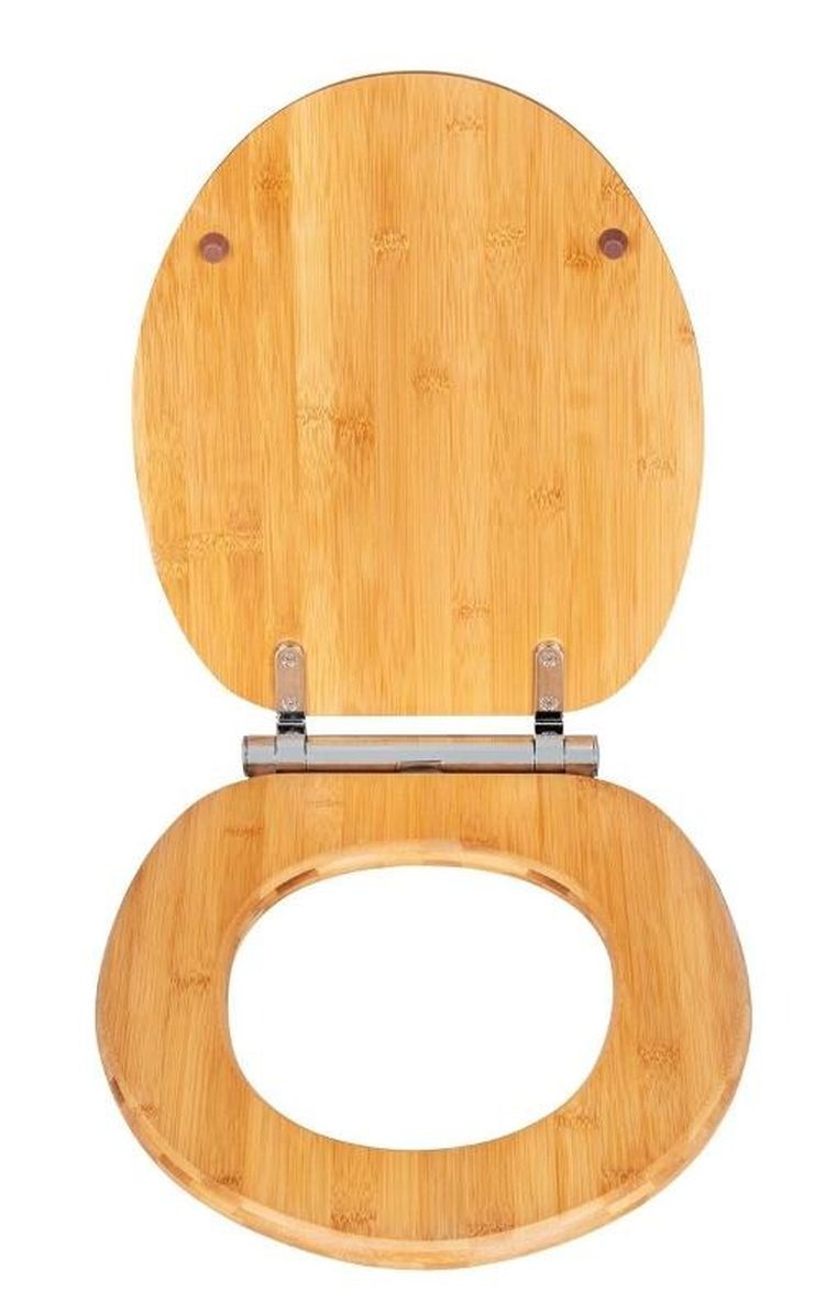 Wenko, deska sedesowa bambusa, easy close, fix-clip