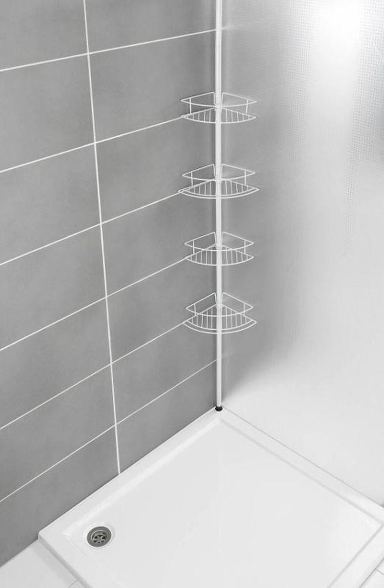 Wenko, Dolcedo, teleskopowa półka pod prysznic, 4 poziomy