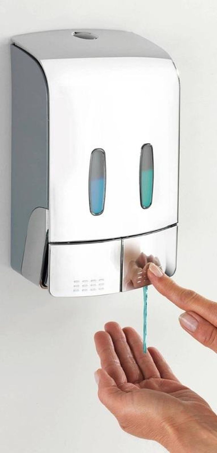 Wenko, dozownik do mydła i płynu do dezynfekcji, Tartas, dwukomorowy, 960 ml