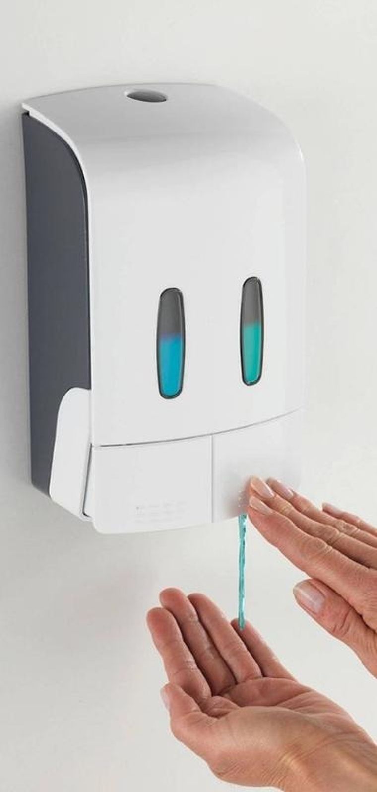 Wenko, dozownik do mydła i płynu do dezynfekcji, Tartas, dwukomorowy, 960 ml