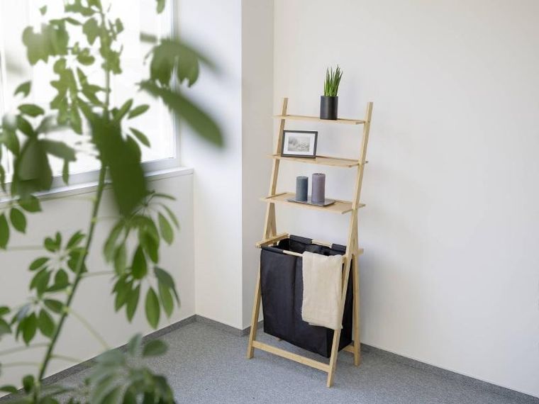 Wenko, Ecori, regał drabinka z koszem na pranie