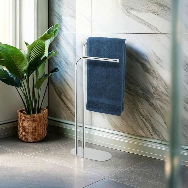 Wenko, metalowy stojak na ręczniki, Levante, wys. 79 cm