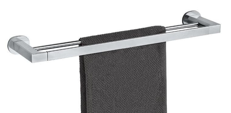 Wenko, podwójny uchwyt na ręczniki, Maribor, 60 cm, montaż bez wiercenia uv-loc