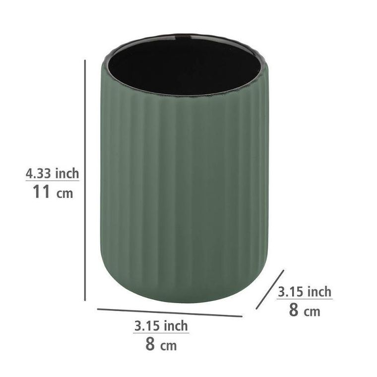 Wenko, pojemnik na szczoteczki do zębów, Belluno, ceramiczny, Ø 8 cm