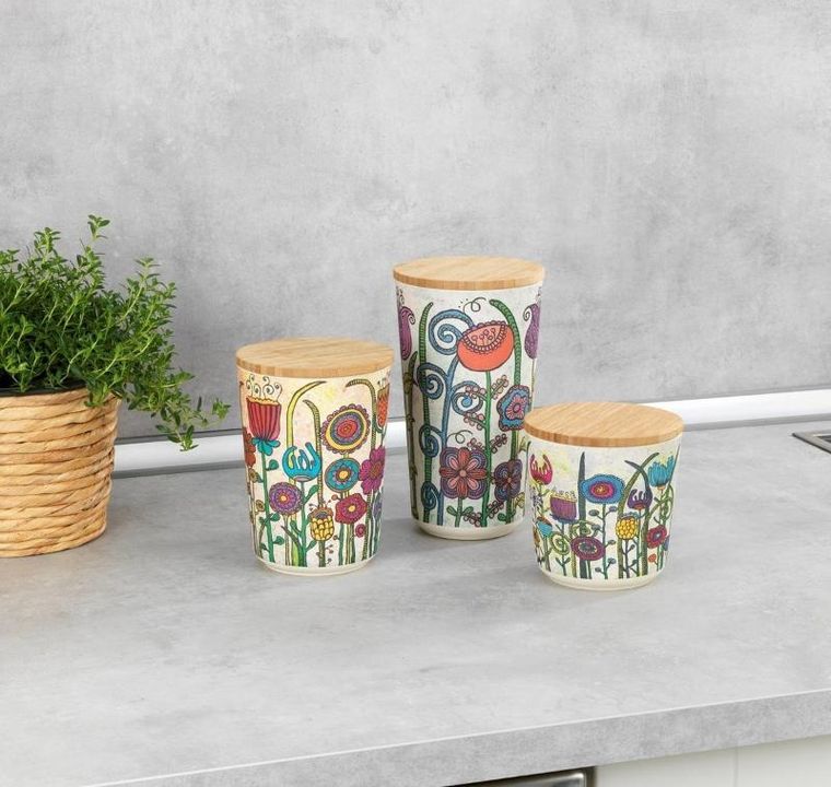 Wenko, pojemniki na żywność sypką, Flowers