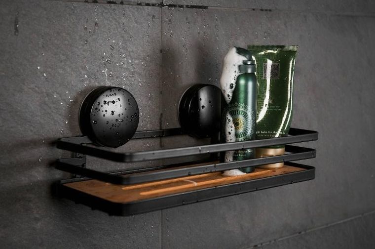 Wenko, półka łazienkowa pod prysznic, Alba Static-Loc