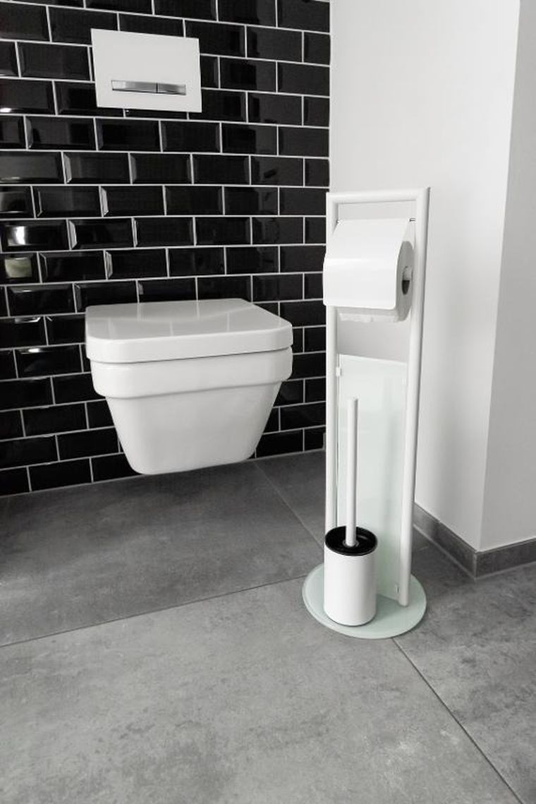 Wenko, Ravina, stojak na papier i szczotkę do WC, 70 cm