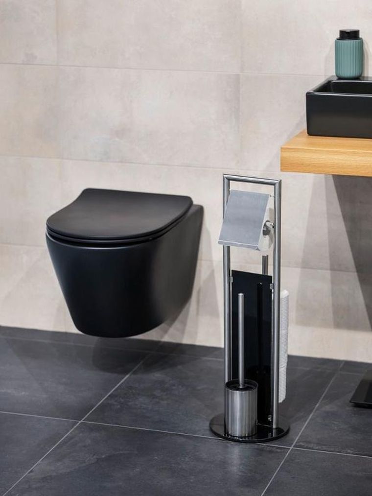 Wenko, Ravina, stojak na papier toaletowy i szczotkę wc, 3w1