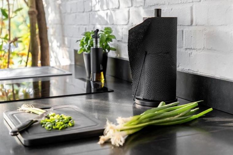 Wenko, stojak na papierowy ręcznik kuchenny, Outdoor Clayton, stal nierdzewna