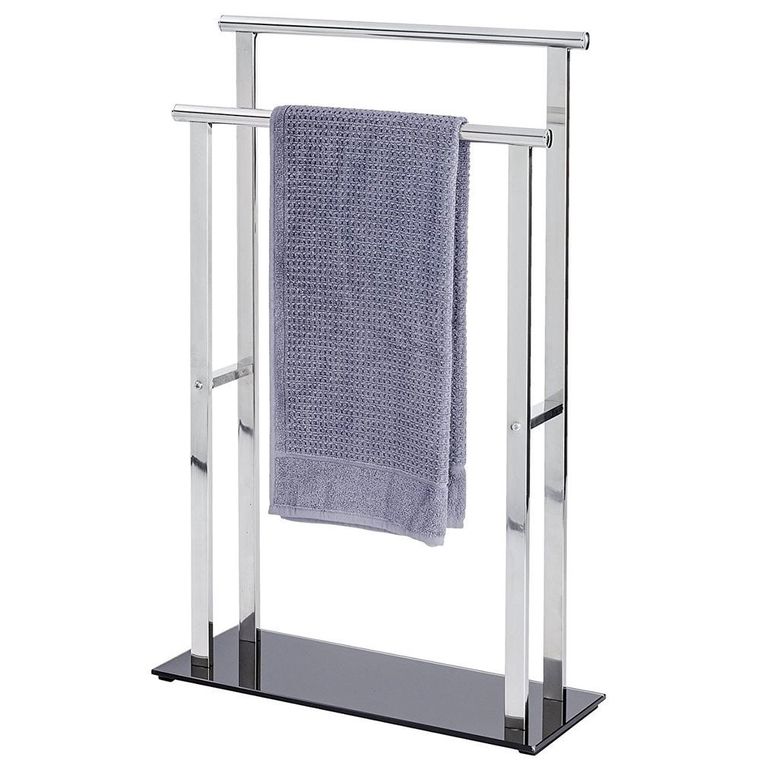 Wenko, stojak na ręczniki, Lava, 2 ramienny, stal nierdzewna