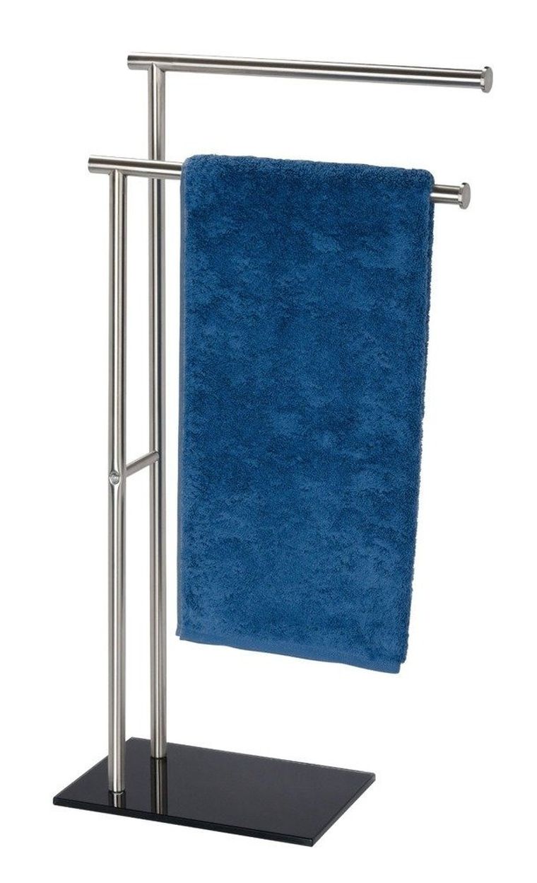 Wenko, stojak na ręczniki, Lima, 2 ramienny, stal nierdzewna