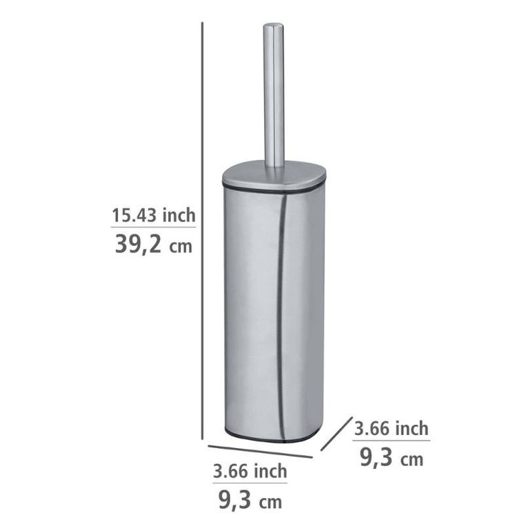 Wenko, szczotka do wc, Alassio, matowa stal nierdzewna
