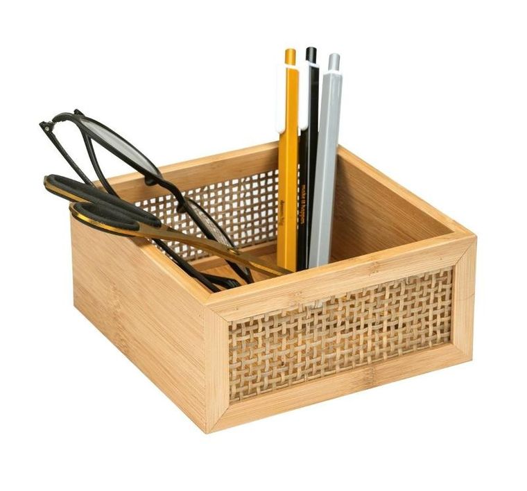 Wenko, taca na kosmetyki, Allegre bamboo, 15-7-15 cm