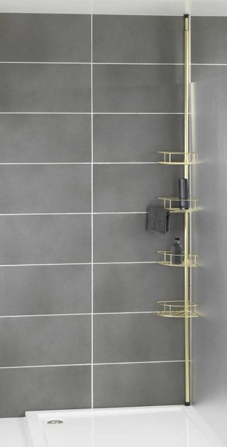 Wenko, teleskopowa półka pod prysznic, Dolcedo, 4 poziomy