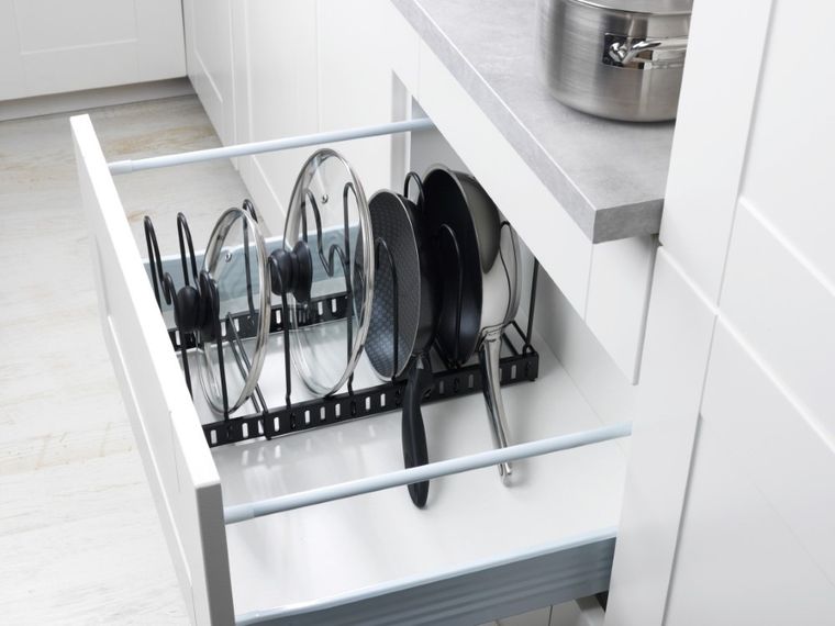 Wenko, teleskopowy ociekacz na naczynia, czarny