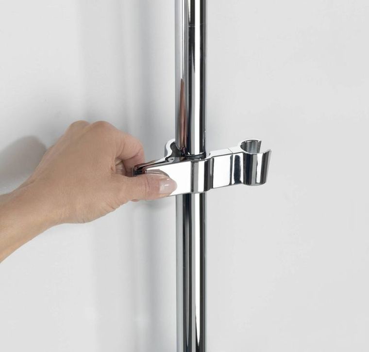 Wenko, uchwyt na prysznic do zamontowania na drążku, montaż bez wiercenia