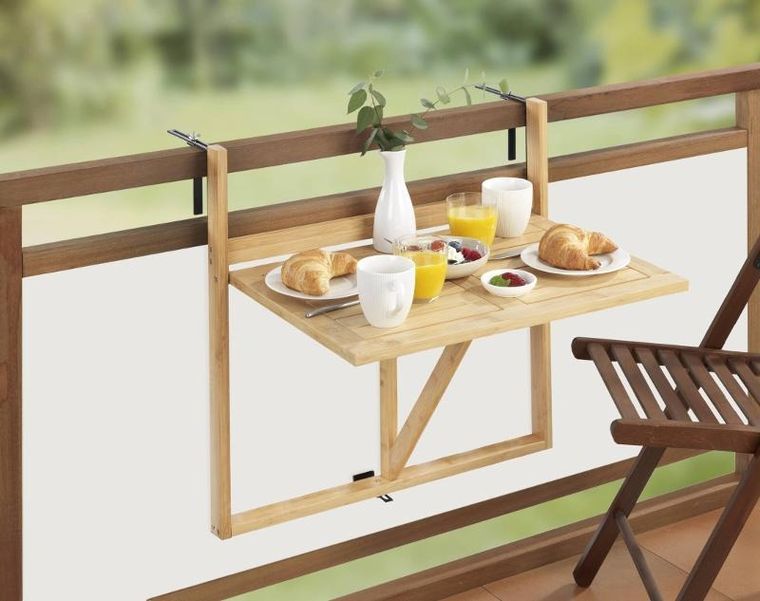 Wenko, Waikiki, składany stolik balkonowy na barierkę