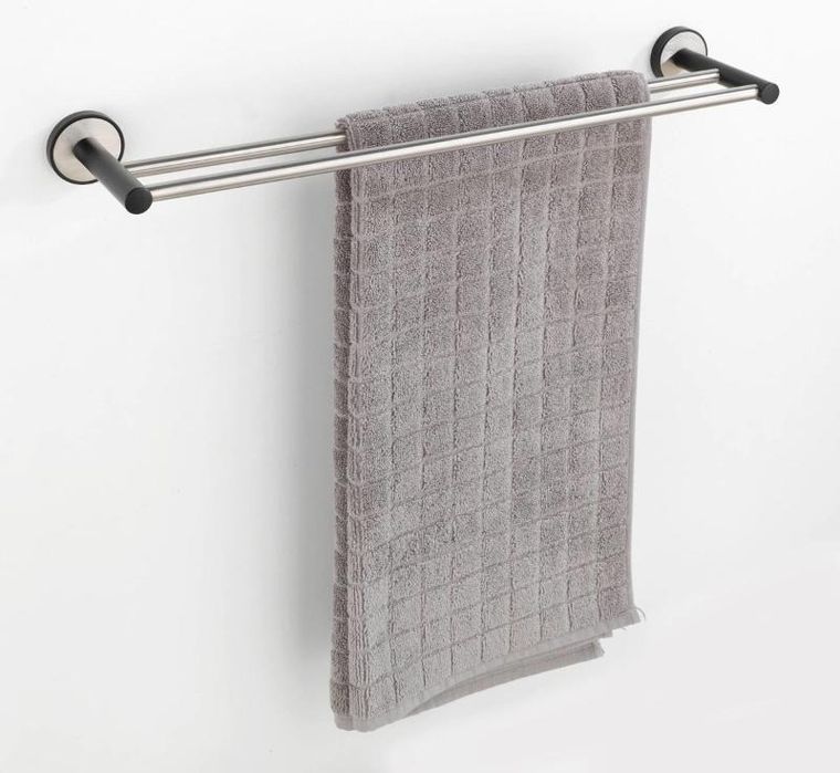 Wenko, wieszak łazienkowy duo udine, uv-loc, 61 cm, 2 uchwyty