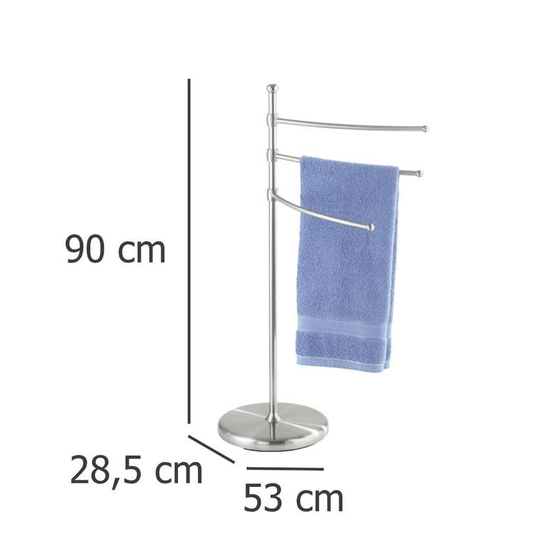 Wenko, wieszak na ręczniki, Adiamo, trzy regulowane ramiona