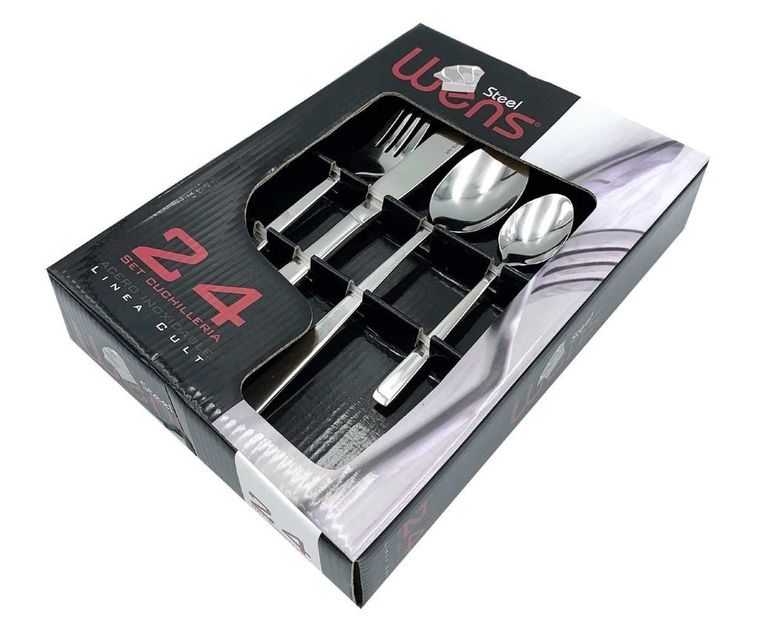Wens, komplet sztućców Cult, połysk, 24 elementy