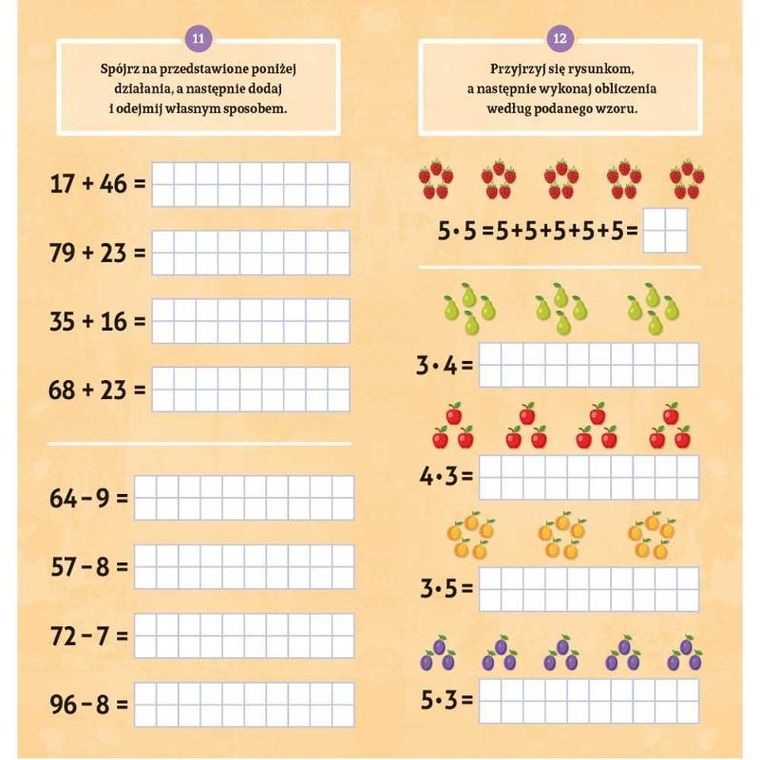 Wesoła matematyka. Ćwiczenia z naklejkami. Klasa 2