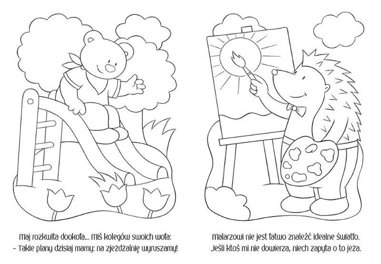 Wesołe kolorowanki z hipciem