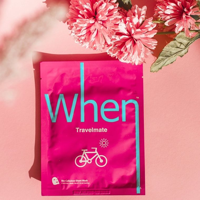 When, maska na twarz w płacie, Travelmate, 1 szt.