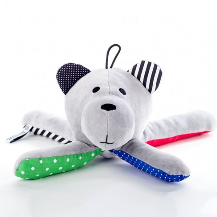 Whisbear - Szumiący Miś Classic, czerwień, zabawka uspokajająca