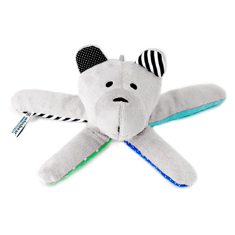 Whisbear - Szumiący Miś Soft, maskotka szumiąca z czujnikiem płaczu, turkus