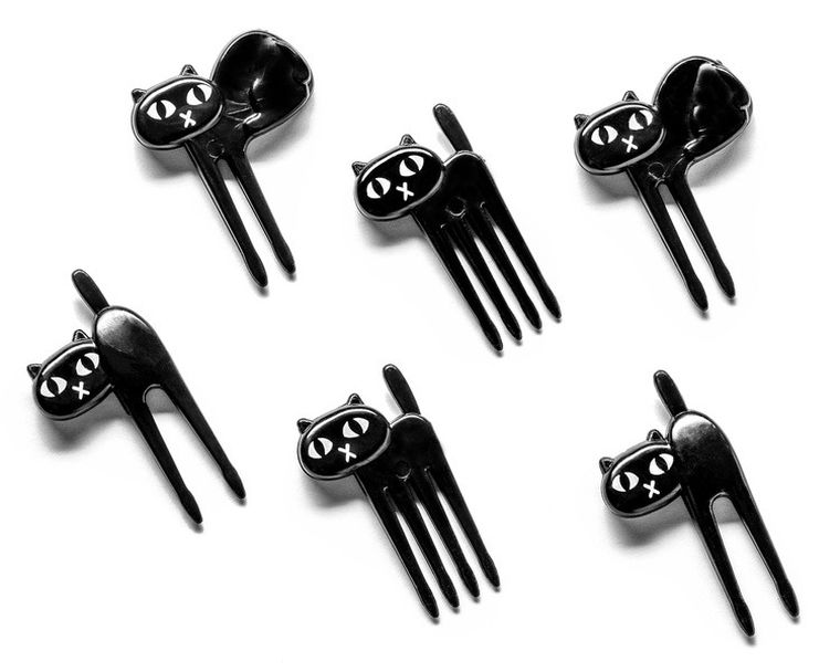 Widelczyki na przekąski, kotki