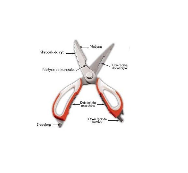 Wielofunkcyjne nożyce kuchenne 7w1