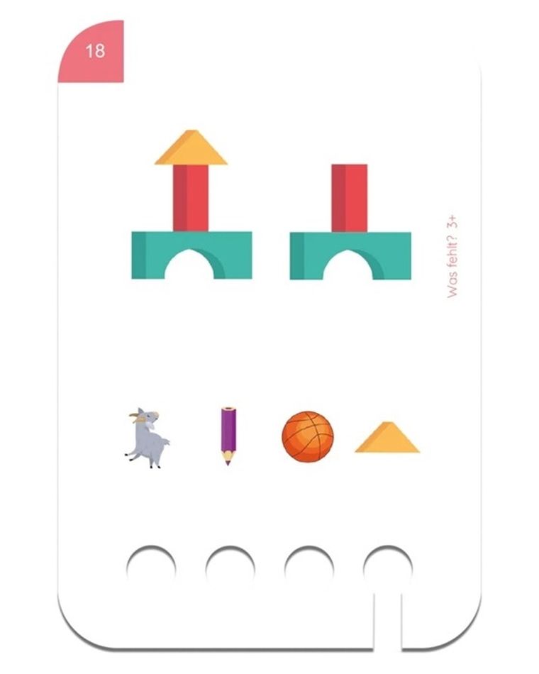 WiemTo, Czego Brakuje, karty edukacyjne, 3+