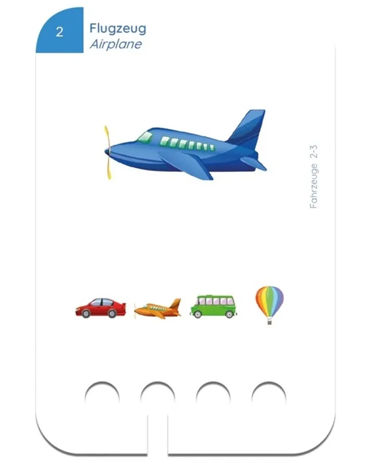 WiemTo, Rozpoznawania Pojazdów, karty edukacyjne, 2-3 latka