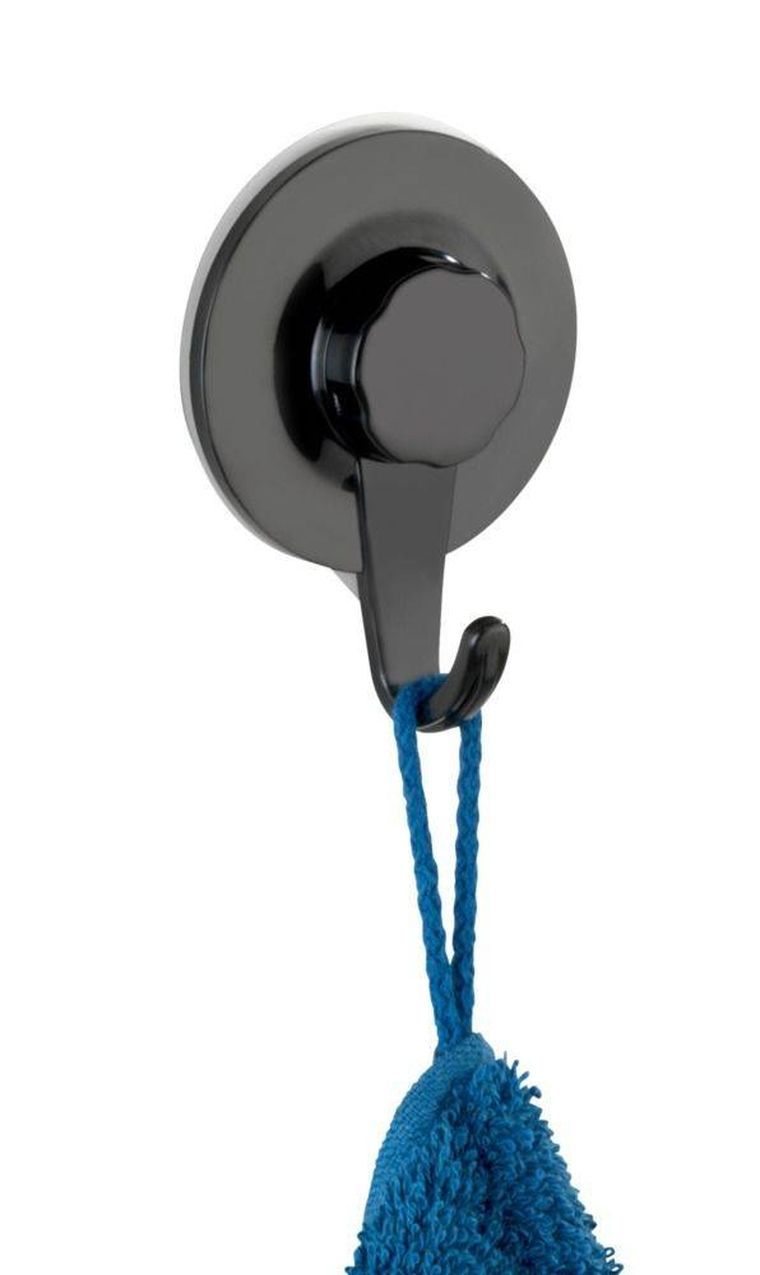 Wieszak łazienkowy Valenza, Static-Loc, czarny