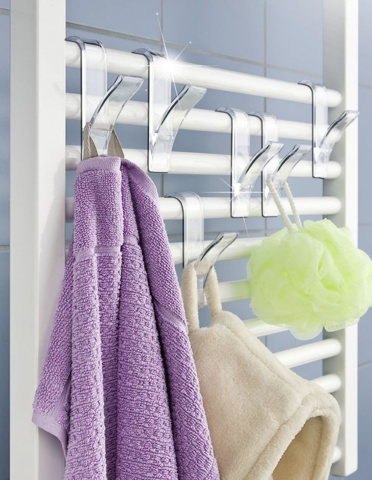 Wieszak na kaloryfer, transparentny, 2 szt.