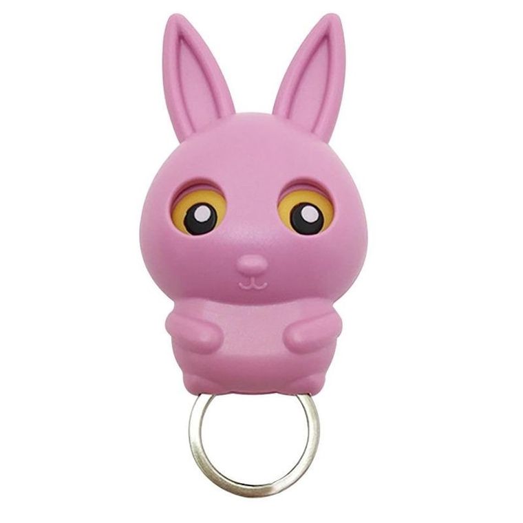 Wieszak na klucze, królik, różowy