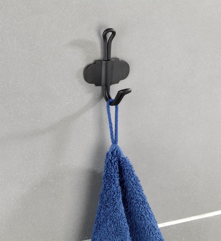 Wieszak na ręczniki, nostalgia, czarny