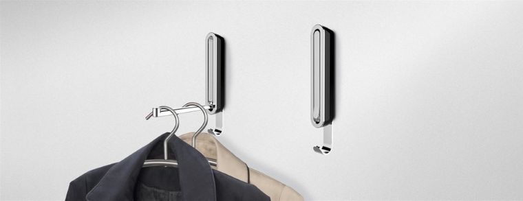 Wieszak na ręczniki, rozkładany, premium sigma, czarny