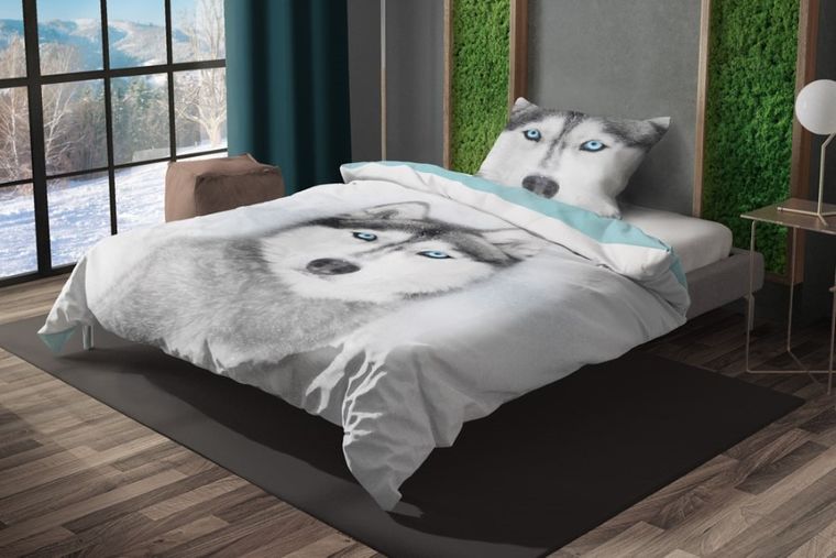 Wild, Husky, 2-częściowy komplet pościeli, 160-200 cm